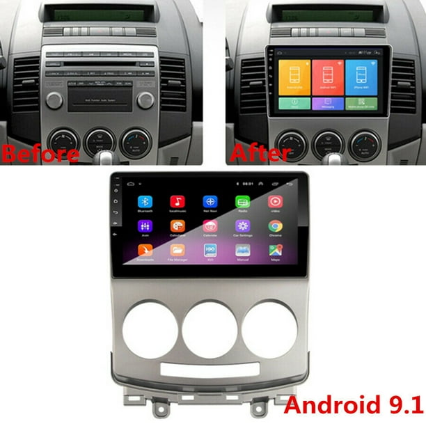 9'' Android 9.1 GPS Navigation Stereo Radio Media Player For 2005-10 Old Mazda 5
